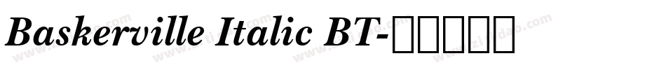 Baskerville Italic BT字体转换
